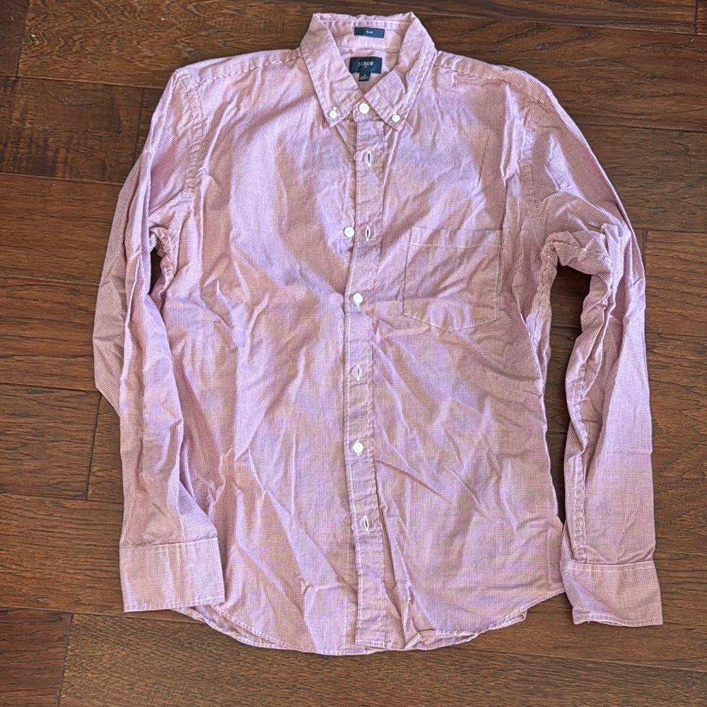 Men's Pink Button-Down Shirt JCrew